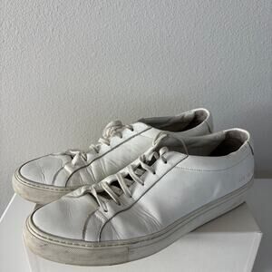 COMMON PROJECTS White Original Achilles Low Sneakers Leather (45)